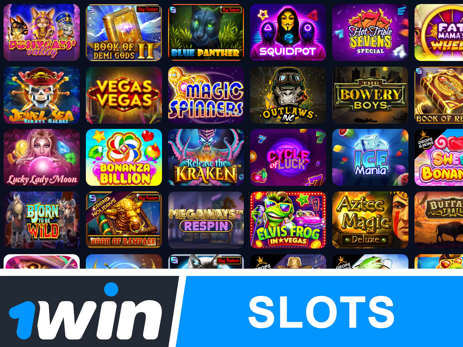 1Win slotlari banneri
